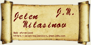 Jelen Milašinov vizit kartica